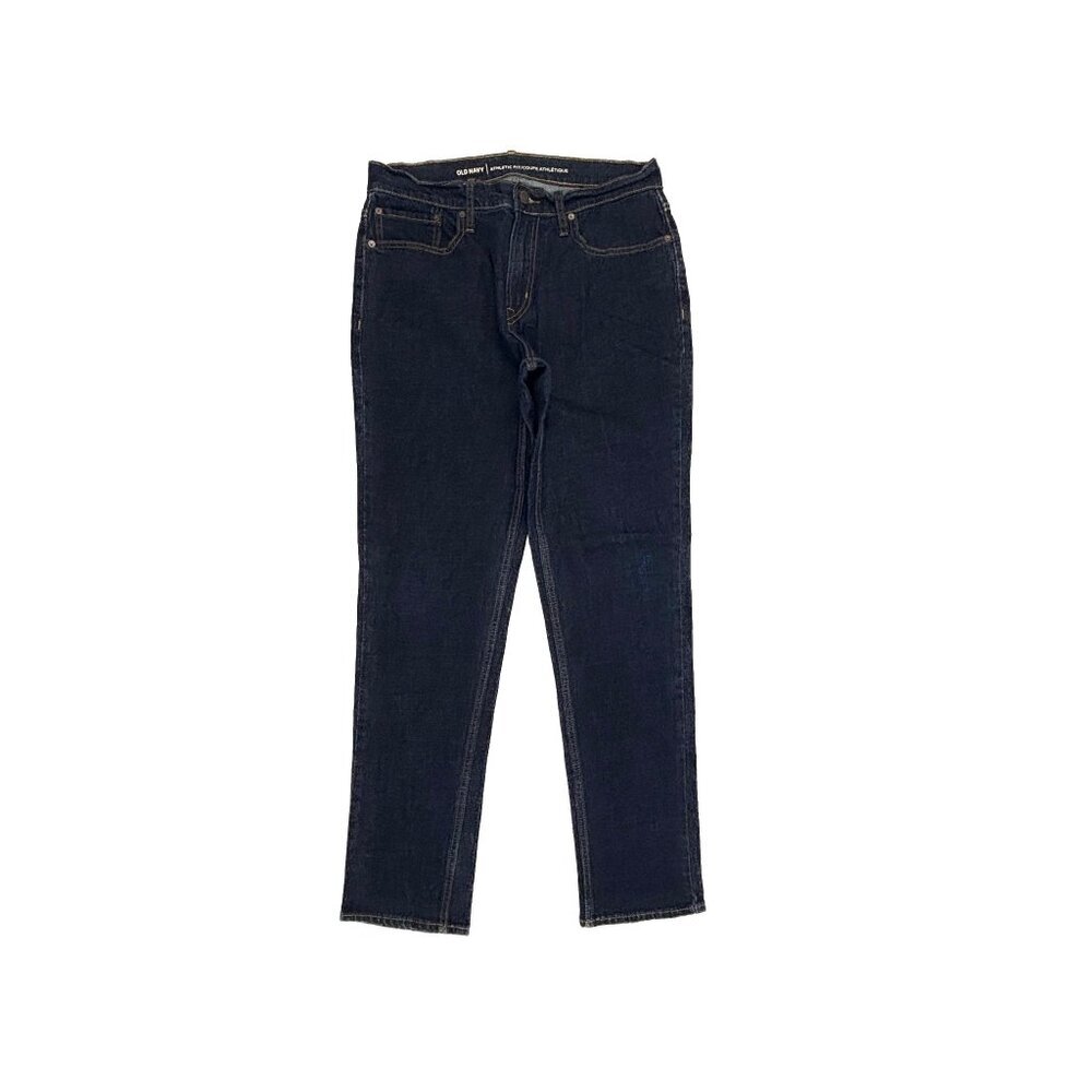 Old Navy Athletic Fit Men's size‎ 31x32 Dark Wash Blue Denim Jeans